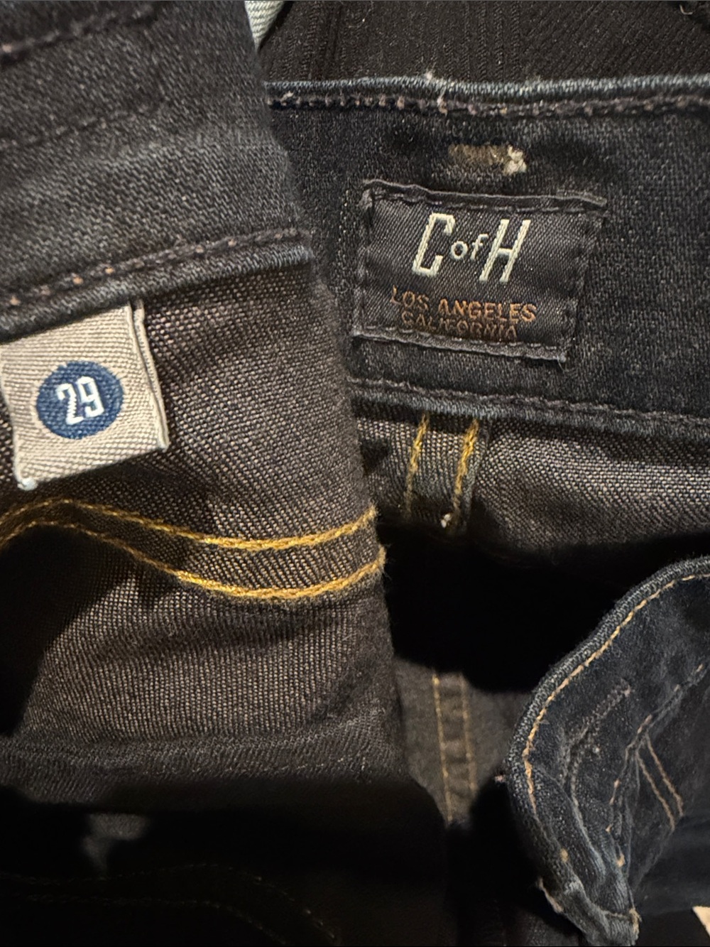 Citizens Of Humanity Black Straight Leg Jeans